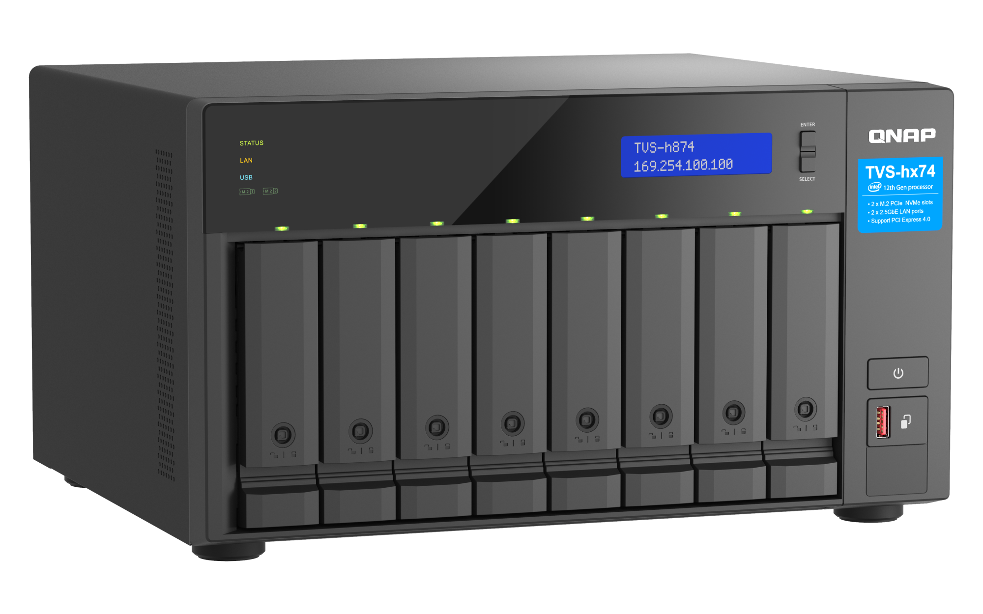 QNAP TVS-h874-i7-32G 8 Bays Nas Box