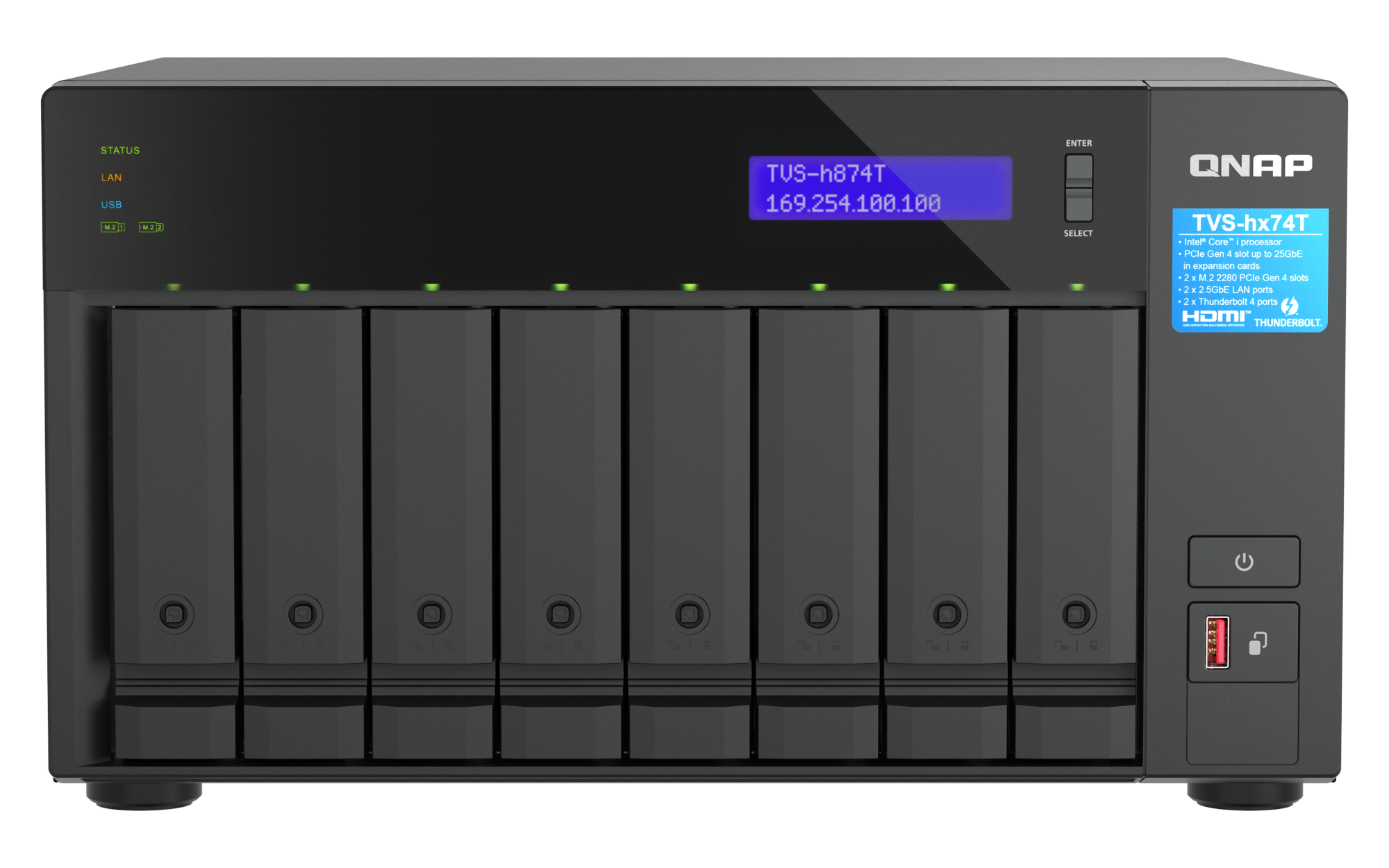 QNAP TVS-h874T-i9-64G 8 Bays Nas Box