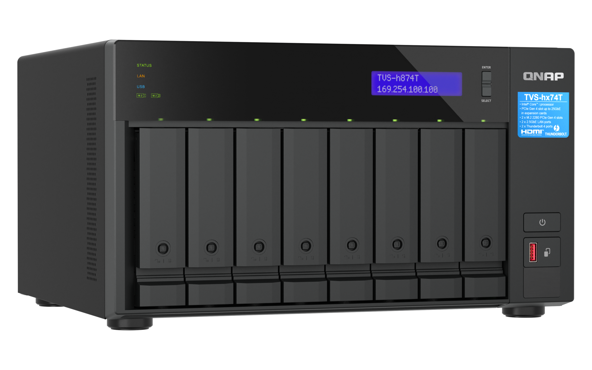QNAP TVS-h874T-i9-64G 8 Bays Nas Box