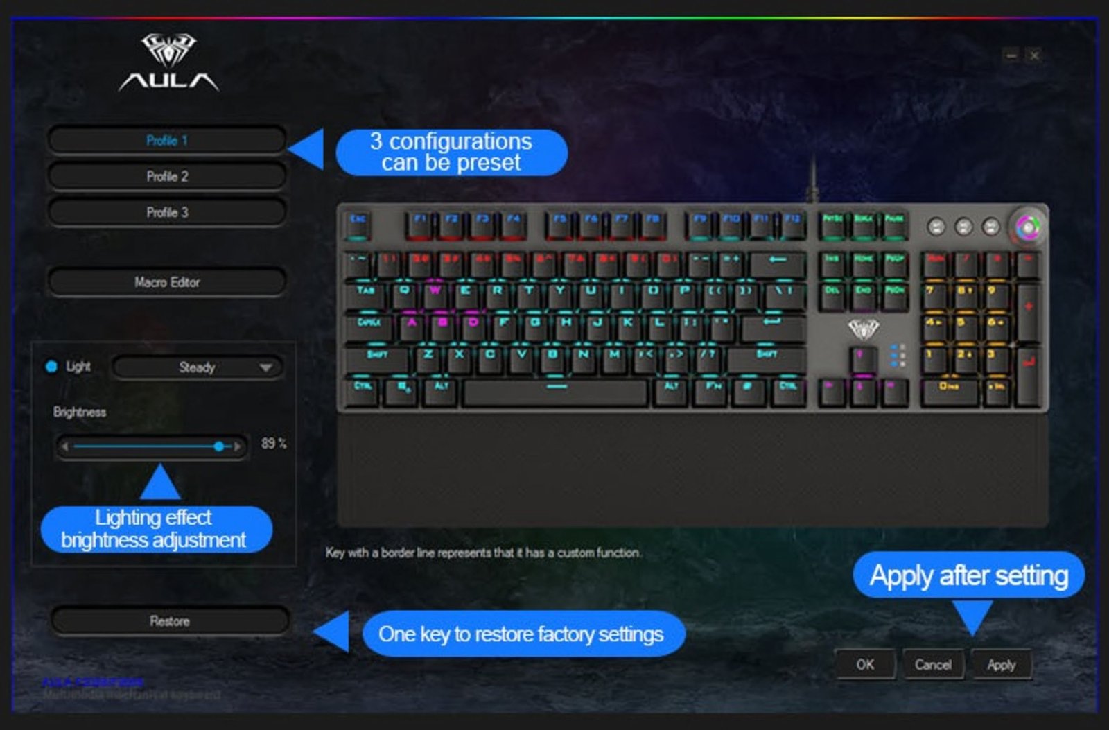 Aula F2058 Mechanical Keyboard