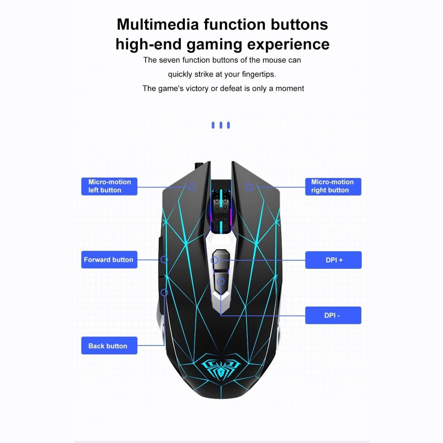 Aula T201 Gaming Membrane Keyboard Combo