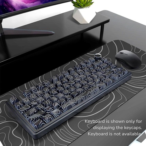 AULA Black Contour Key Cap 80pc