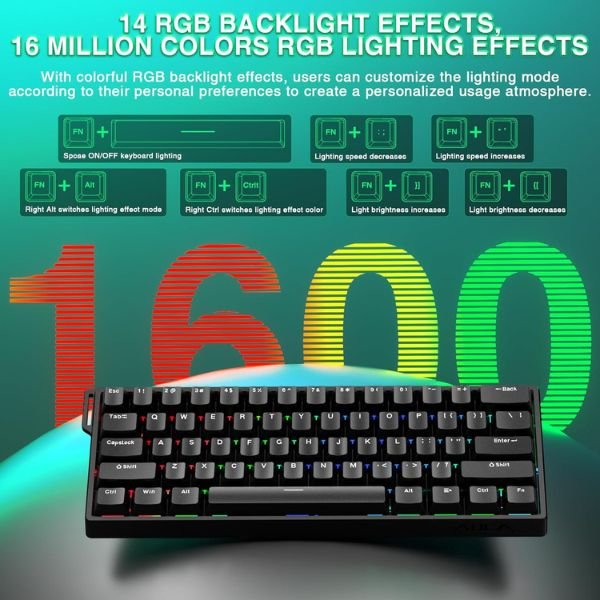 AULA 60% side printed pbt keycap meteor magnetic switch (WIN 60HE)
