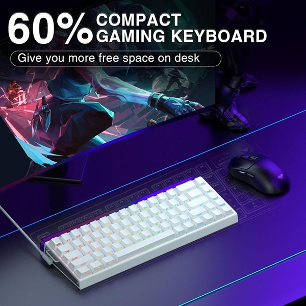 60% side printed pbt keycap meteor magnetic switch