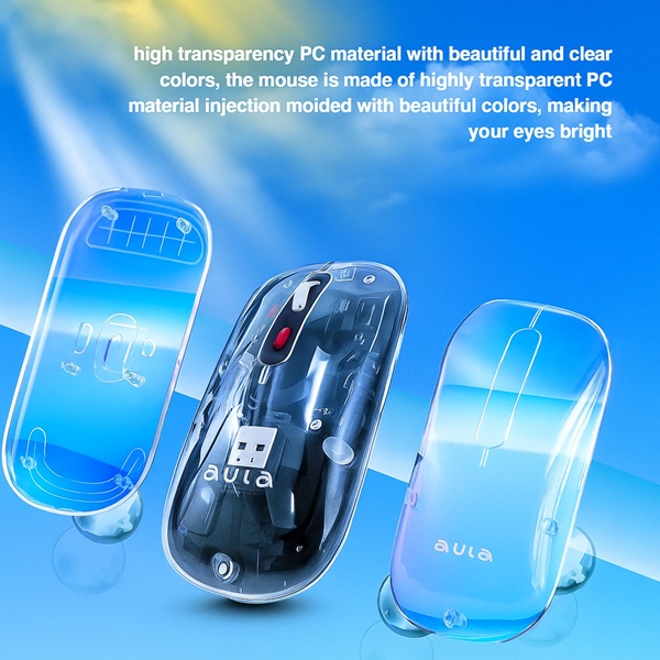 AULA AM210 Wireless Mouse (Black)