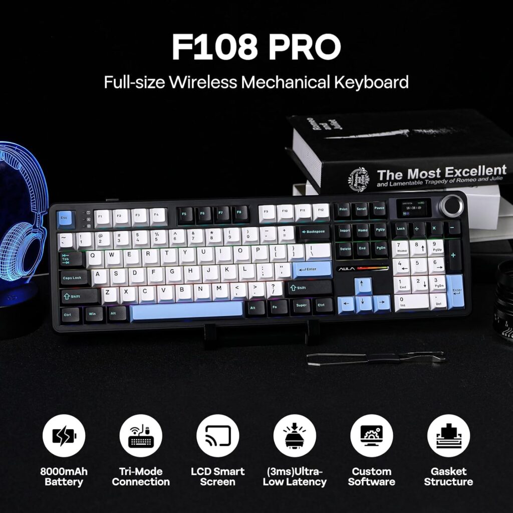 AULA 3in1 (2.4g/BT/Wired) F108pro