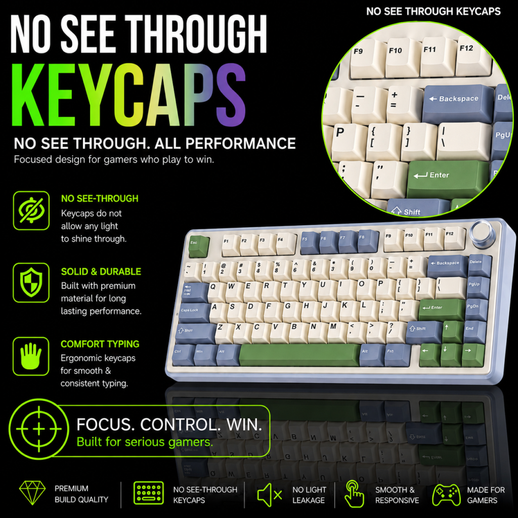 Aula 3in1mechanical KB,-CEDAR GREEN ICE VEIN Switch-F75 CGV