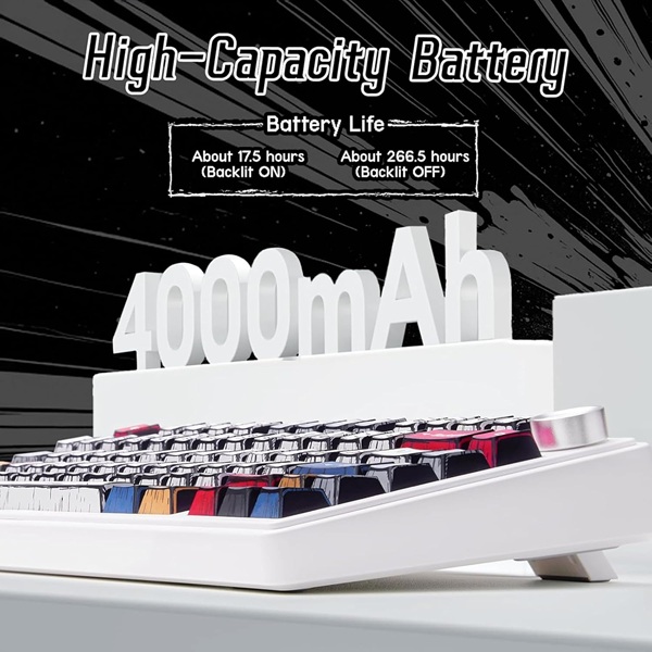 AULA F75 Comic burst keycap Reaper switch