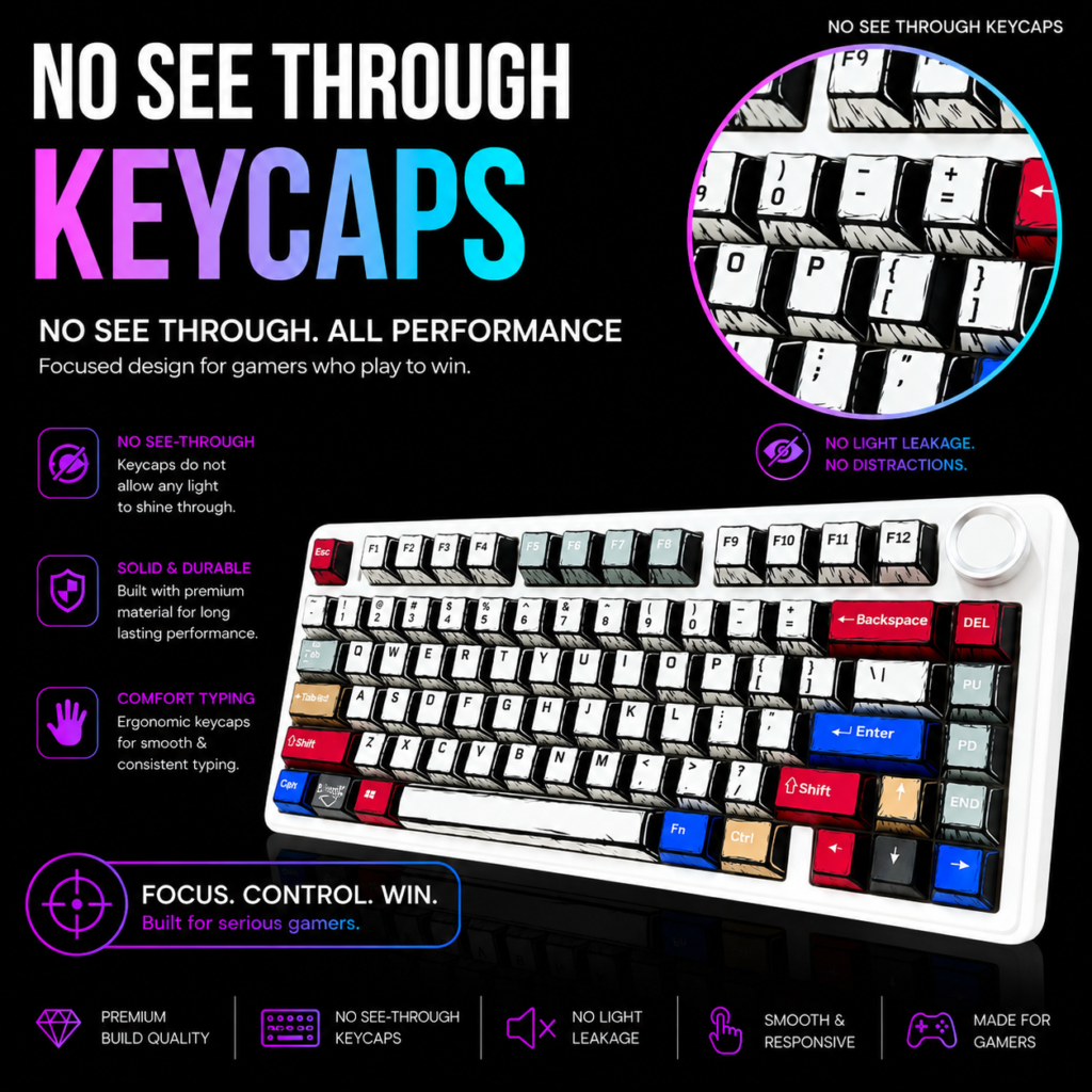 AULA F75 Comic burst keycap Reaper switch