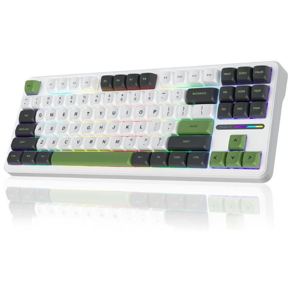 Aula F87 3 in 1 mechanical gaming keyboard Green White
