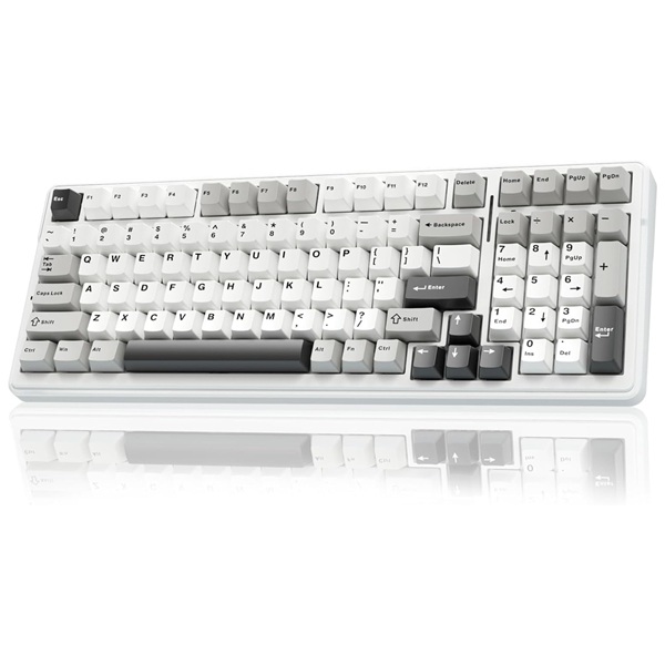 Aula 3in1mechanical KB,-GREY-WHITE GRAY WOOD Switch-F99 GRWW