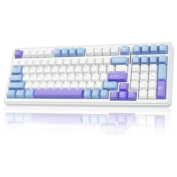 AULA Blue white crescent switch F99 UWCR
