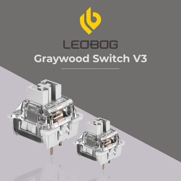 AULA Grey Wood Switch 100pc