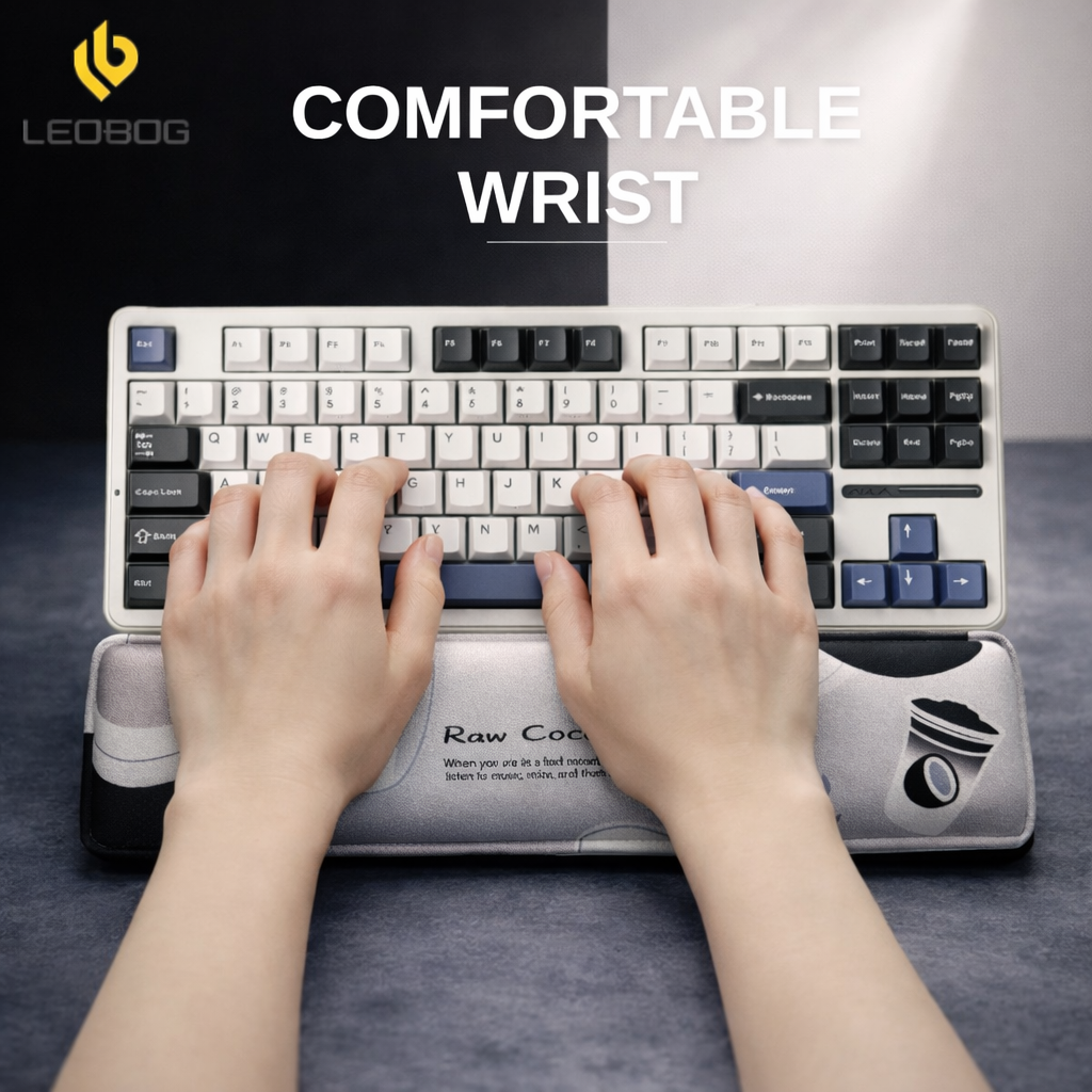 Leobog raw coconut latte keyboard hand rest