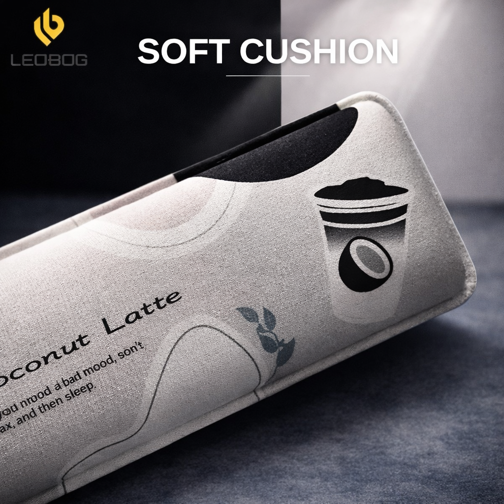 Leobog raw coconut latte keyboard hand rest