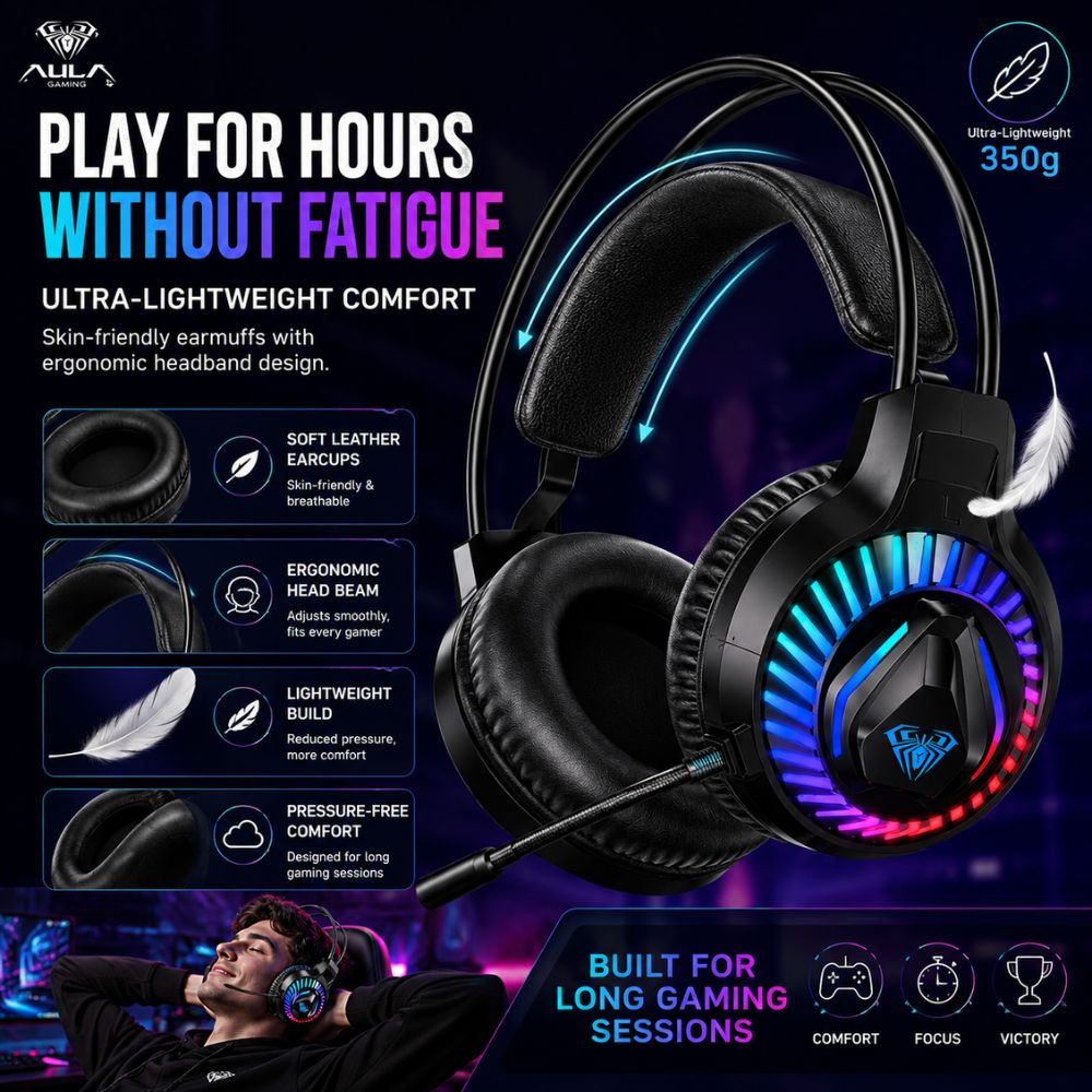Aula S605 Gaming Headset Black