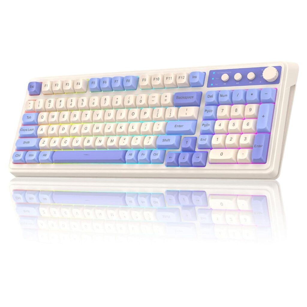 AULA Mechanical Keyboard S99 Blue &White