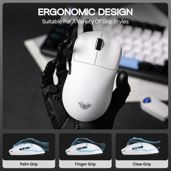 SC800 Tri-Mode (2.4G/BT/Wired) Gaming Mouse | 37g Ultra ( White )