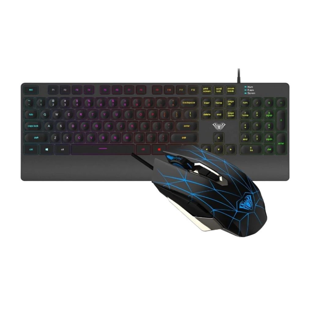 Aula T201 Gaming Membrane Keyboard Combo