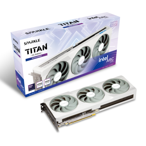 SPARKLE Intel Arc B580 TITAN Luna OC 12GB GDDR6 Graphic Card
