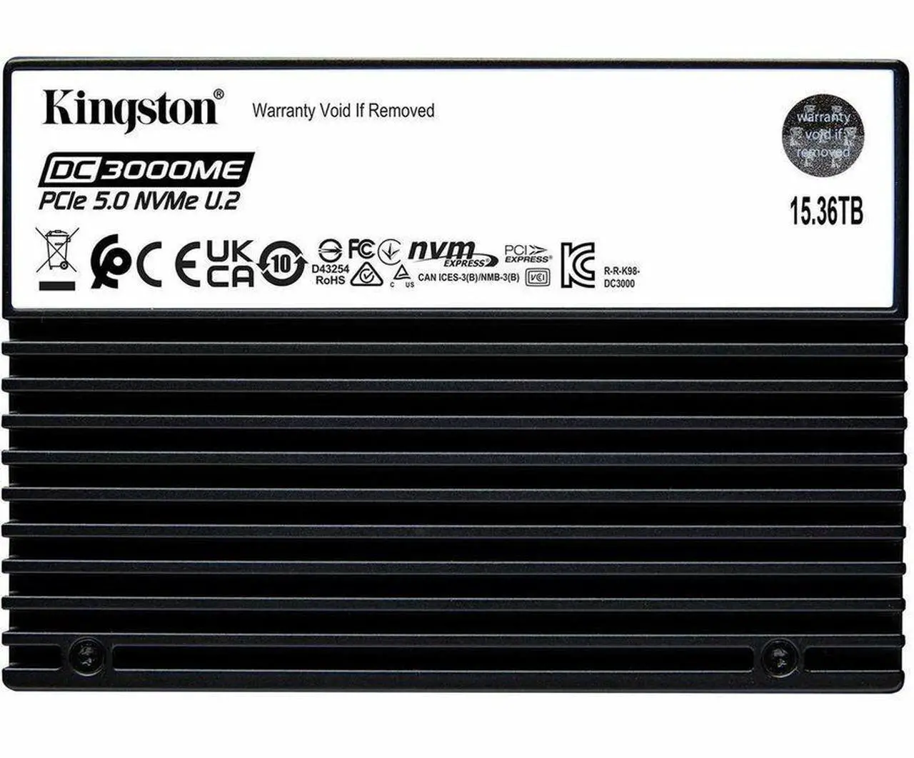 Kingston DC3000ME 15.36TB U.2 NVMe Gen5 Datacenter SSD