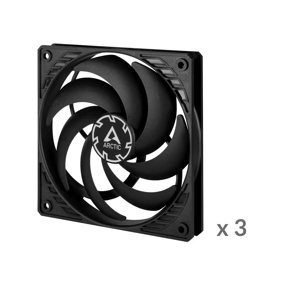 Arctic P12 Slim PWM PST 120mm Cabinet Fan 3 Pack