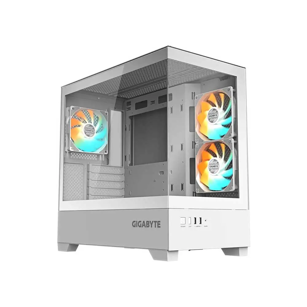 GIGABYTE C201 PANORAMIC ICE White Mid-Tower PC Case (GB-C201PI)