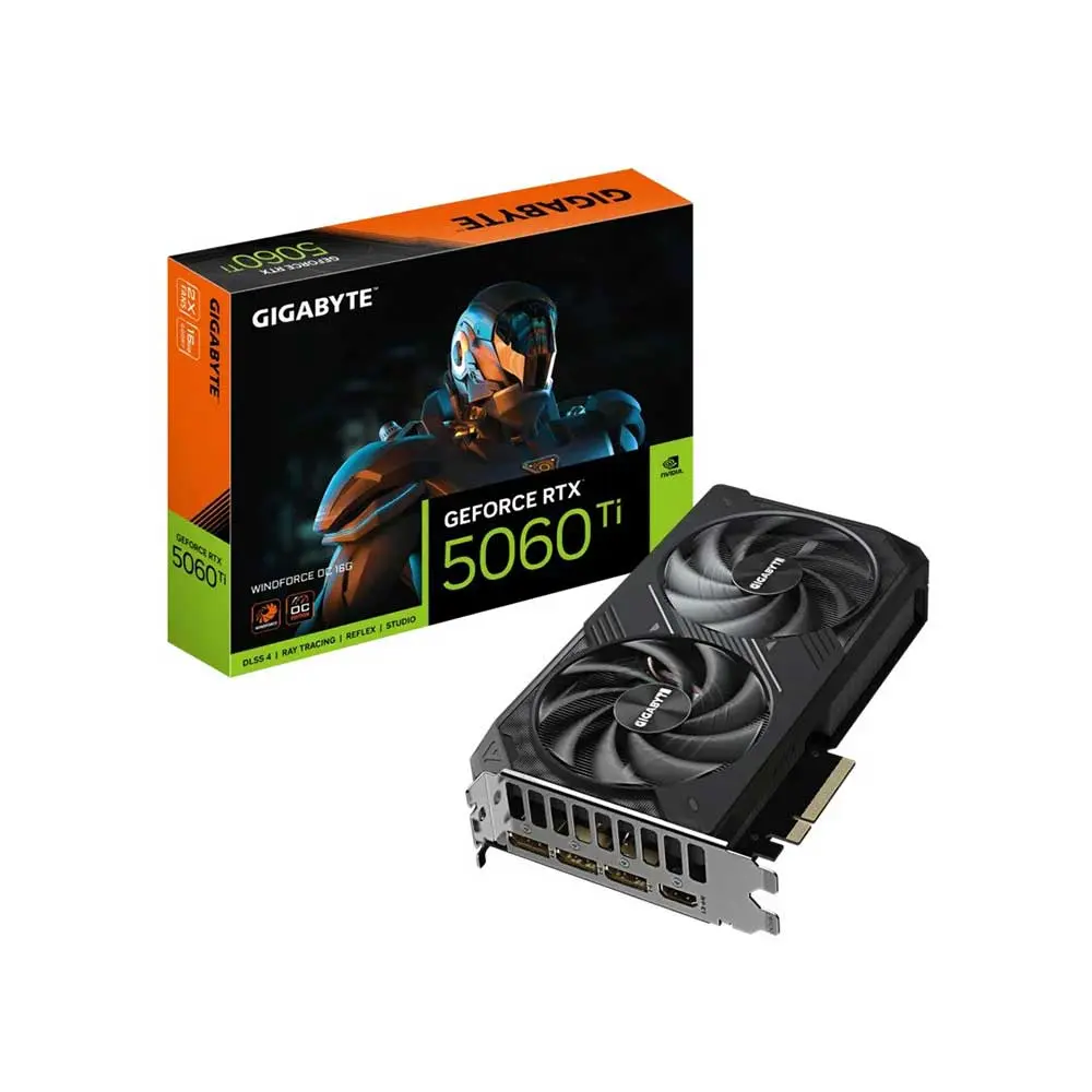 GIGABYTE GeForce RTX™ 5060 Ti WINDFORCE OC 16GB