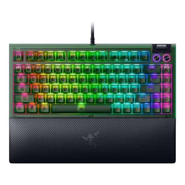 Razer BlackWidow V4 75% Phantom Green Mechanical Gaming Keyboard