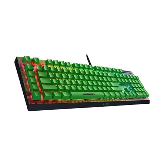 Razer BlackWidow V4 X Mechanical Gaming Keyboard Green Switch Minecraft Edition