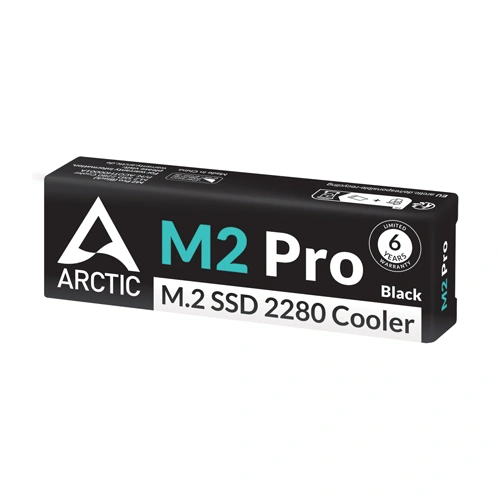 ARCTIC M2 Pro SSD Cooler for M.2 Drives (Black)