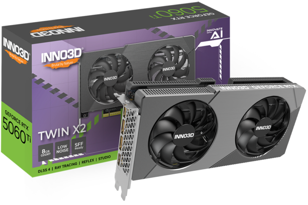 INNO3D GeForce RTX 5060 Ti TWIN X2 V2 8GB GDDR7 Graphics Card