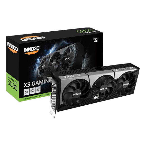 INNO3D RTX 5080 X3 GAMING OC 16GB GDDR7 Graphics Card