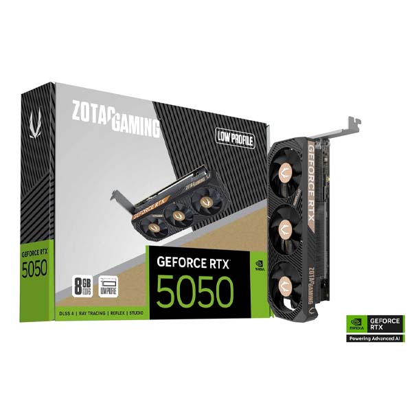 ZOTAC GeForce RTX 5050 Low Profile 8GB GDDR6 Graphics Card