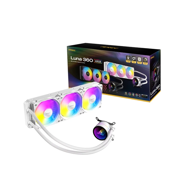 Antec Luna 360 White ARGB AIO Liquid Cooler