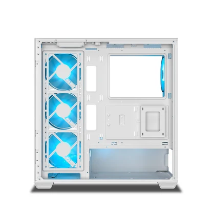 ANT Esports Crystal X7 White Mid-Tower Cabinet