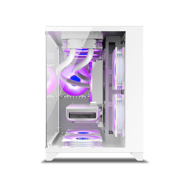 Ant Esports Crystal Z2 ARGB White M-ATX Mid-Tower Cabinet