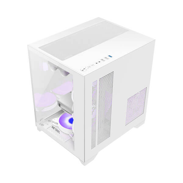 Ant Esports Crystal Z2 ARGB White M-ATX Mid-Tower Cabinet