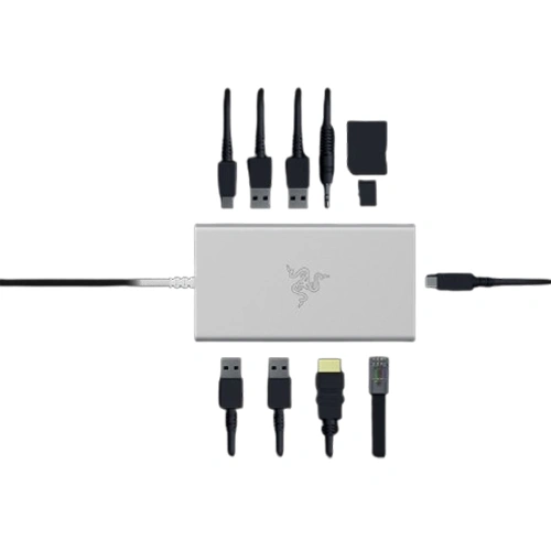 Razer USB-C Dock 11-Port Mercury Charging Device