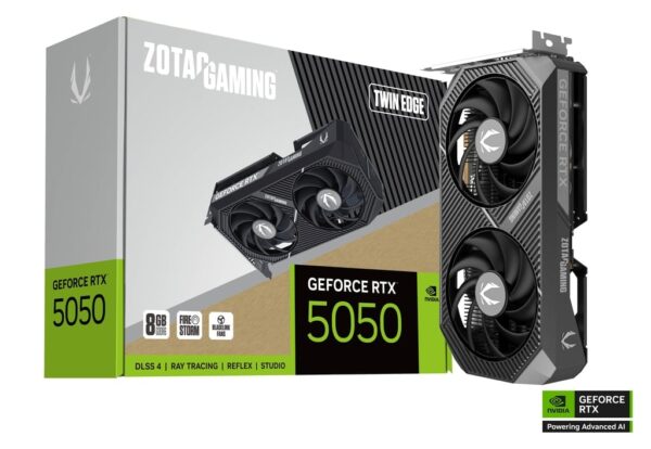 ZOTAC GeForce RTX 5050 Twin Edge 8GB GDDR6 Graphics Card