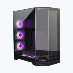 CC- ZEBRONICS COMPUTER CASE (BLIZZARD BLACK) GAMING CHASSIS