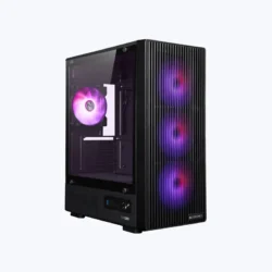 CC-ZEBRONICS COMPUTER CASE (GRID BLACK)